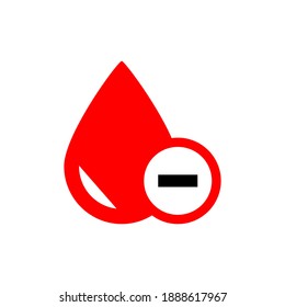 Human Blood logo template vector icon illustration design simple design ,perfect for all project.