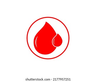 Human Blood logo template vector icon illustration design on white background.
