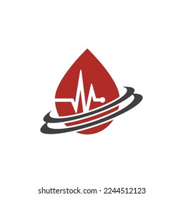 Human Blood logo template vector icon illustration design on white background.EPS 10