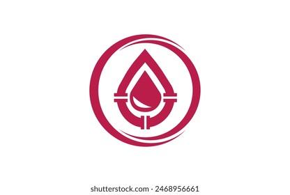 Human Blood logo template vector icon illustration design Free Vector