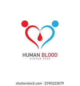 human blood logo template vector icon illustration design