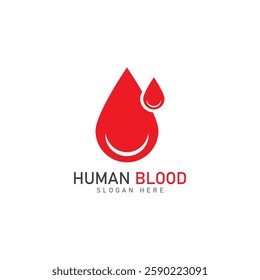 human blood logo template vector icon illustration design