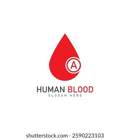 human blood logo template vector icon illustration design