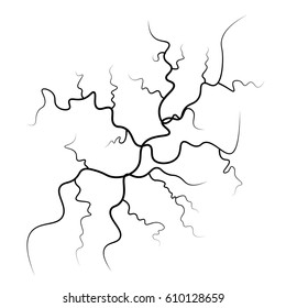 Human Blood Veins Vector. Vessel Background