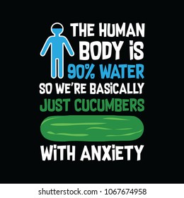 Cuerpo humano 90% agua Cita divertida