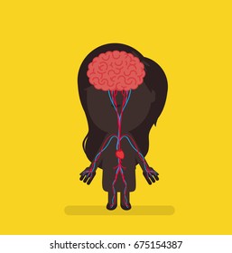 Human body anatomy vector illustration