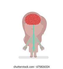 Human body anatomy vector illustration