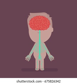 Human body anatomy vector illustration