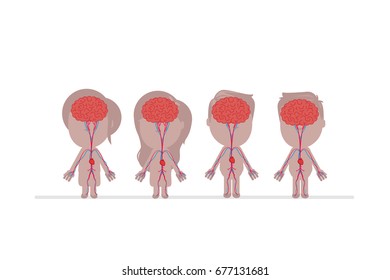 Human body anatomy vector illustration