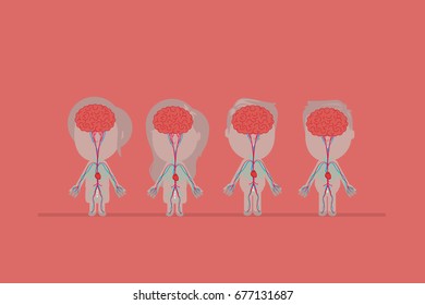 Human body anatomy vector illustration