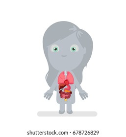 Human body anatomy vector illustration