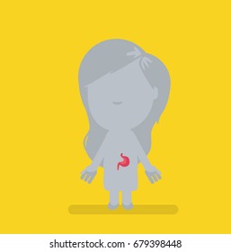 Human body anatomy vector illustration