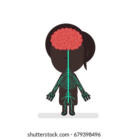 Human body anatomy vector illustration