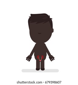 Human body anatomy vector illustration
