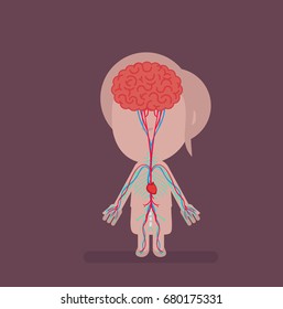 Human body anatomy vector illustration