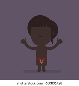 Human body anatomy vector illustration