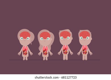 Human body anatomy vector illustration