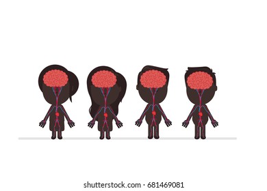 Human body anatomy vector illustration
