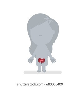 Human body anatomy vector illustration