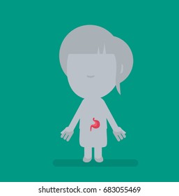 Human body anatomy vector illustration