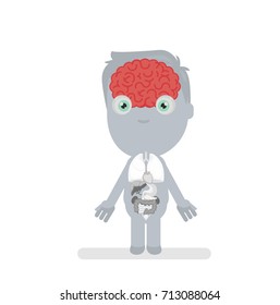 Human body anatomy vector illustration