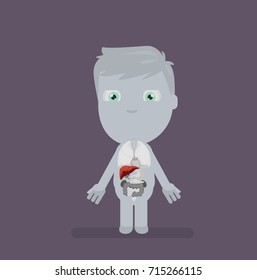Human body anatomy vector illustration