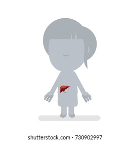 Human body anatomy vector illustration