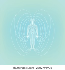 Human body energy field healing