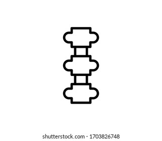 Human body flat icon. Single high quality outline symbol for web design or mobile app.  Human body thin line signs for design logo, visit card, etc. Outline pictogram EPS10