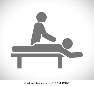 icono de concepto de masaje corporal humano