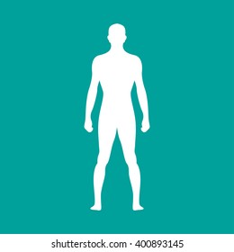 Human  body outline. Vector illustration