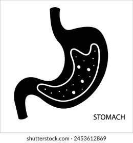 Human body part white background  silhouette vector