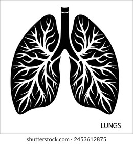 Parte del cuerpo humano Vector de silueta de fondo blanco