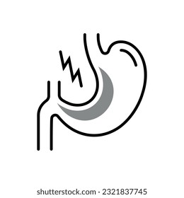 human body parts icon in white background