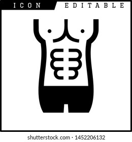 human body parts icons isolated sign symbol vector illustration - vector 