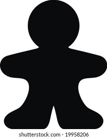 human body shape figure in vector file, very easy to edit, applicable to several concepts