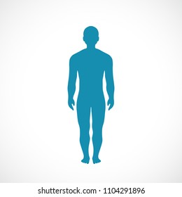 Human Body Shape Vector Illustration Isolated Stock Vector (Royalty ...