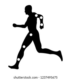 Human body solid icon design, human anatomy
