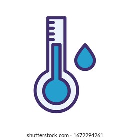 icono del termómetro de temperatura corporal humana