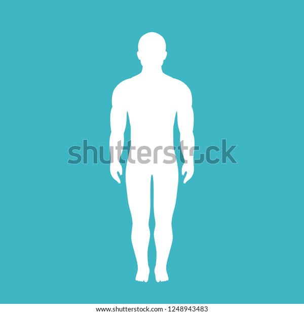 Human Body Vector Silhouette Illustration Isolated Stock Vector ...