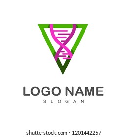  human body's immune logo, DNA logo and triangle