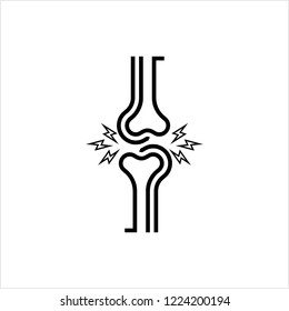 Human Bone Joint Pain Vector Art Illustration
