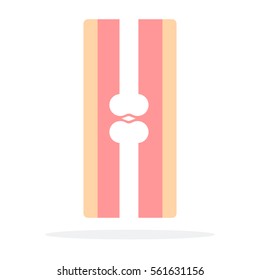 Human bone and joints vector flat material design object. Isolated illustration on white background.