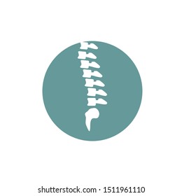 Human bone orthopedic Logo Concept Vector. Bone image of human joints. Anatomy skeleton flat design Template illustration. Icon Symbol
