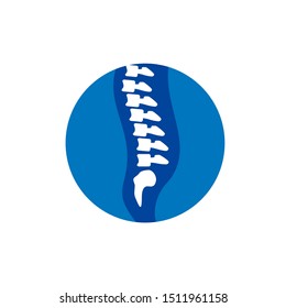 Human bone orthopedic Logo Concept Vector. Bone image of human joints. Anatomy skeleton flat design Template illustration. Icon Symbol
