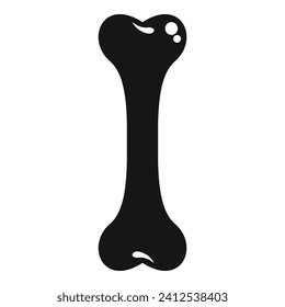 Human bone printing icon simple vector. Medical healthcare. Science hospital