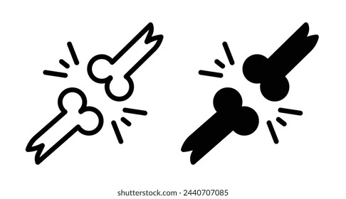 Human Bones and Joint Icons. Orthopedic Health and Anatomy Symbols