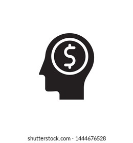 human, brain, business icon. Simple glyph, flat vector of Mind process icons for UI and UX, website or mobile application