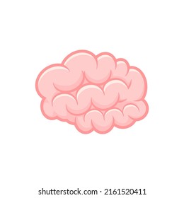 human brain cartoon vector illustration
