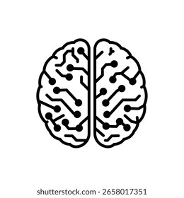Human Brain with Circuitry Design